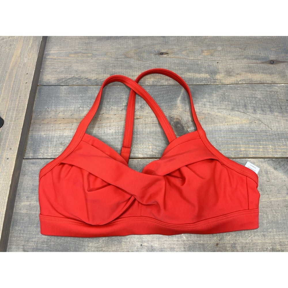 Athleta Bikini Top Women 32 B/C Twister Adjust Strap Pad Cruise Beach Swim Core
